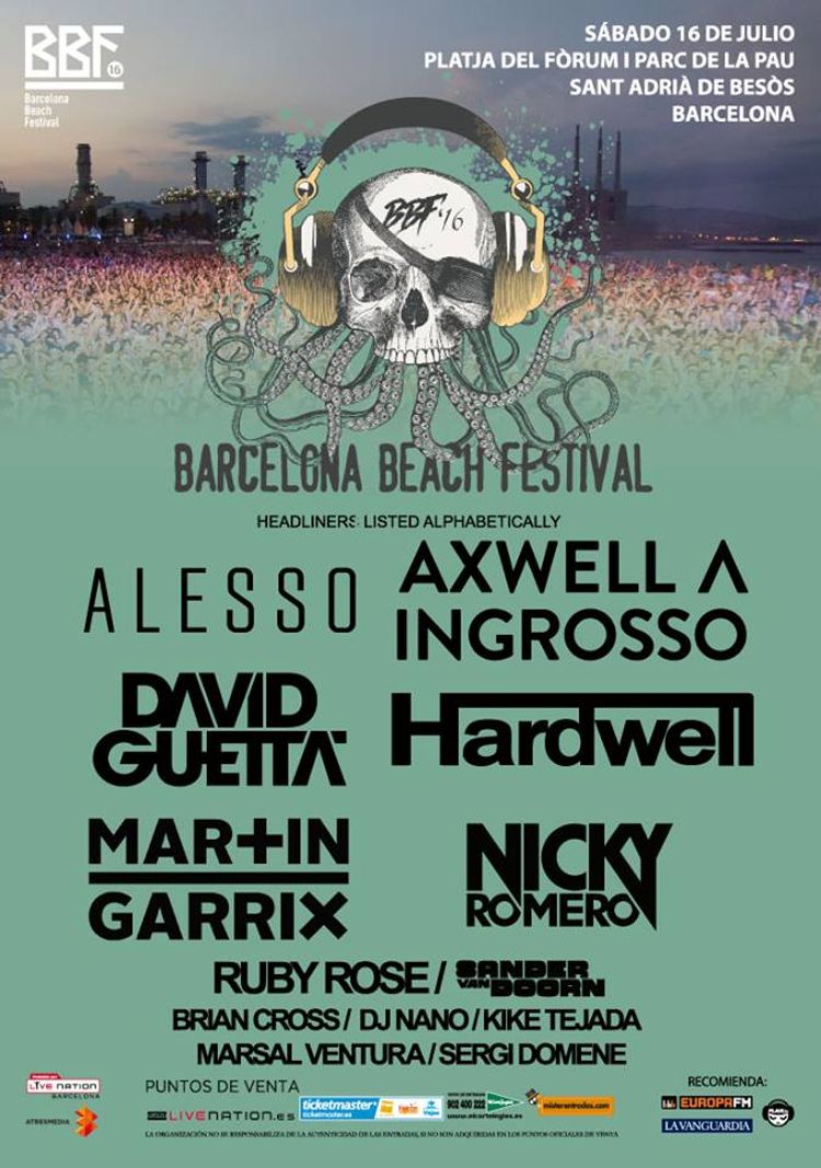 Barcelona Beach Festival 2016 se presenta con fuerza