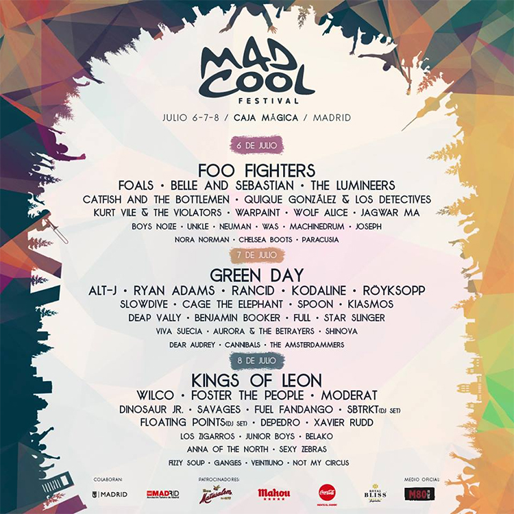 Mad Cool Festival 2017 cartel