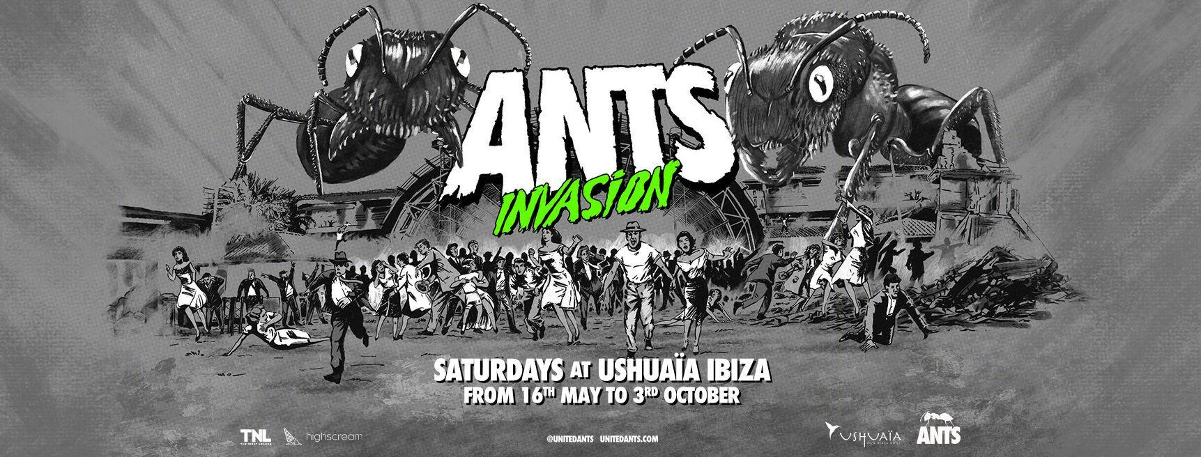 Ants Invasion 2020 - nueva temática, fechas y primeros confirmados de su residencia en Ushuaïa Ibiza