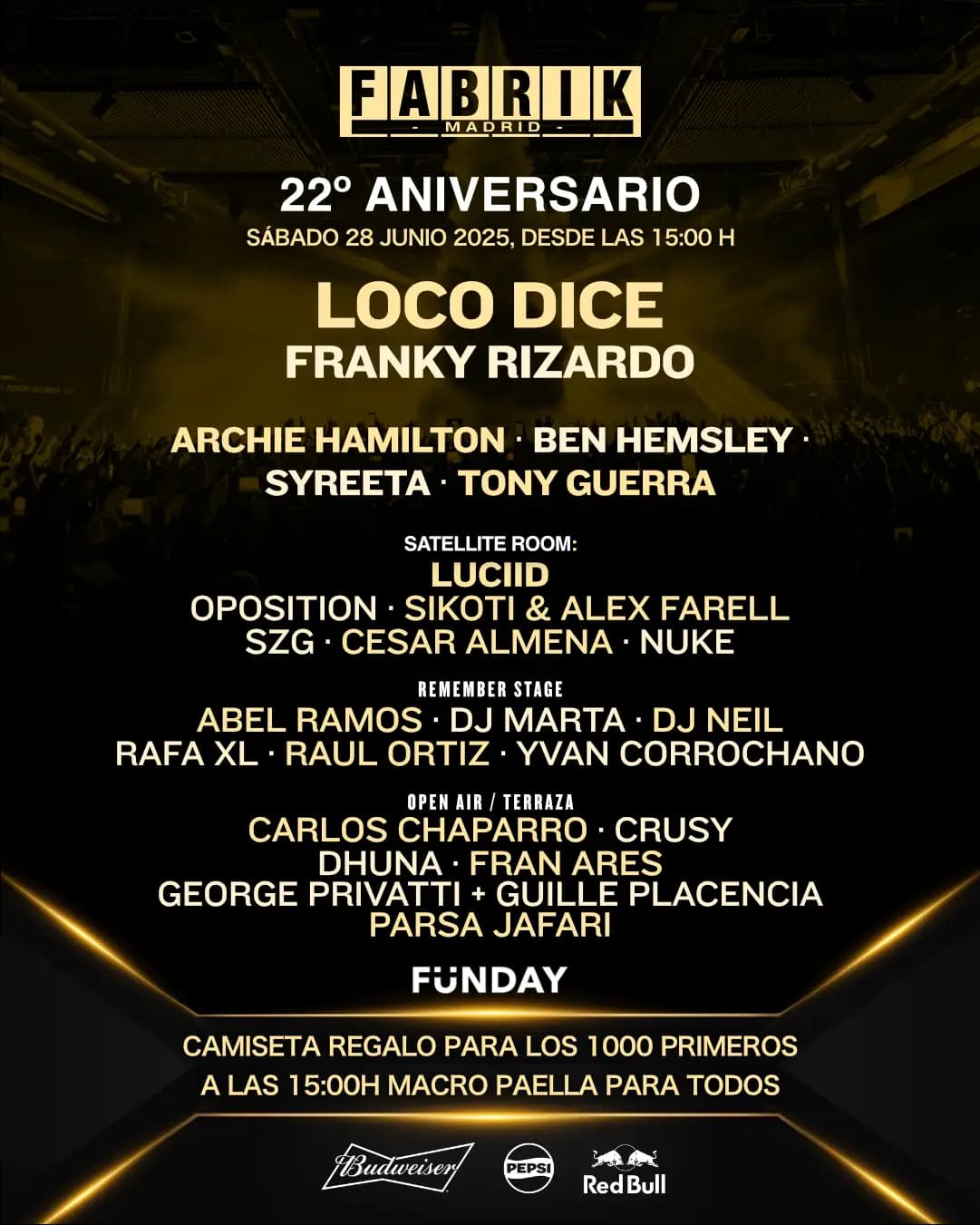 fabrik verano - 22 aniversario