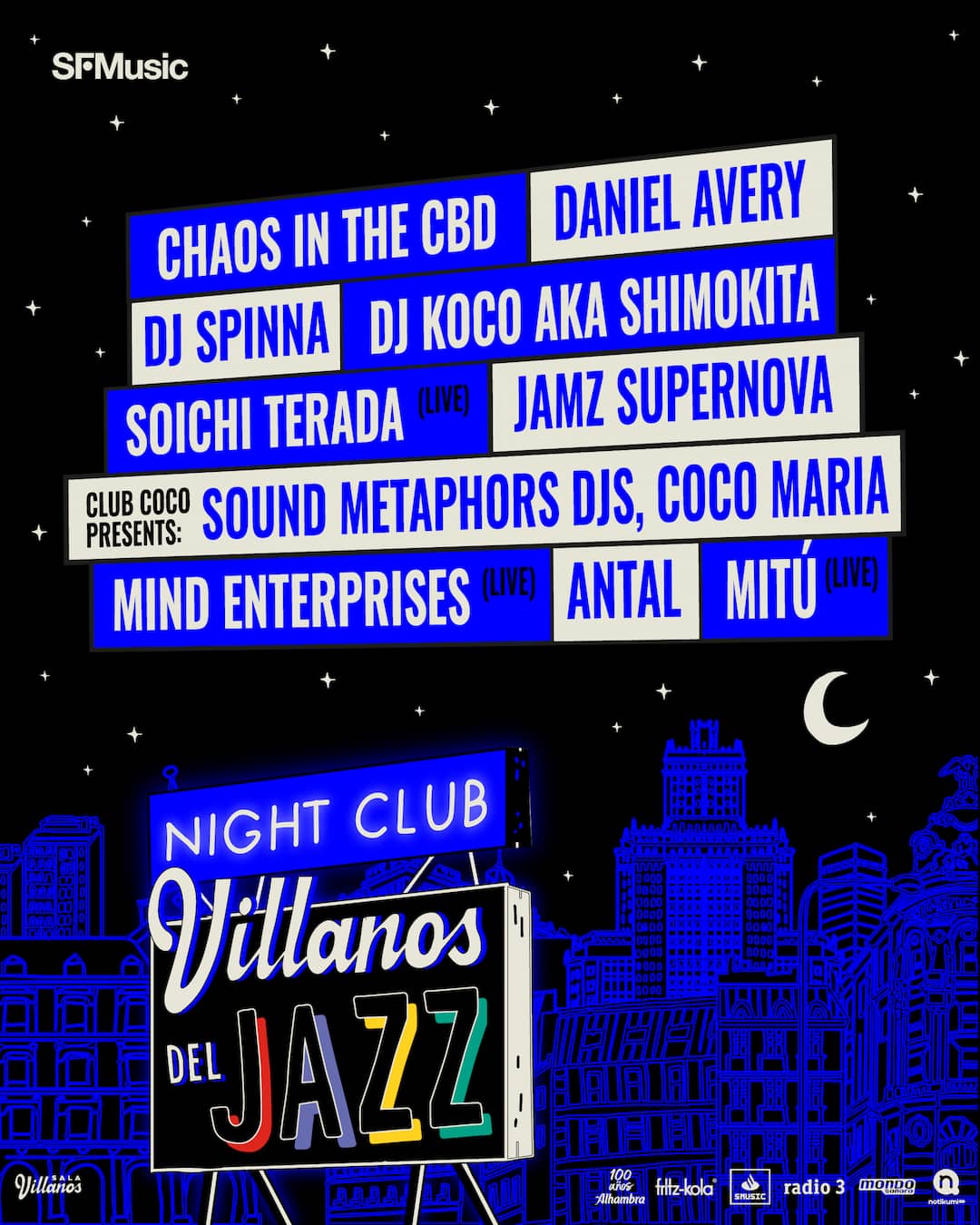 CARTEL - VILLANOS DEL JAZZ CLUBBING (MADRID)