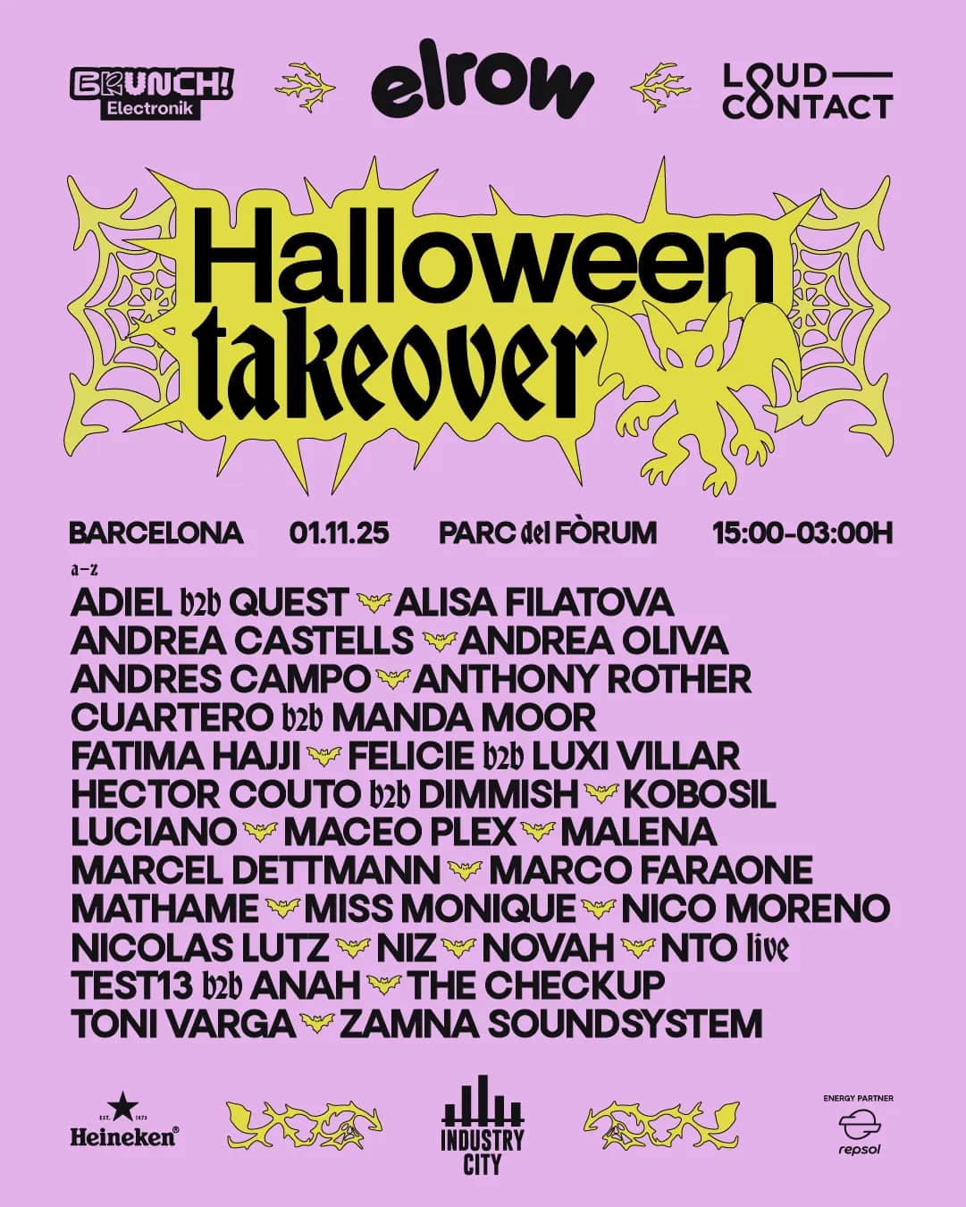 Halloween Takeover @ Parc del Fórum (Barcelona) - elrow + Loud Contact + Brunch Electronik