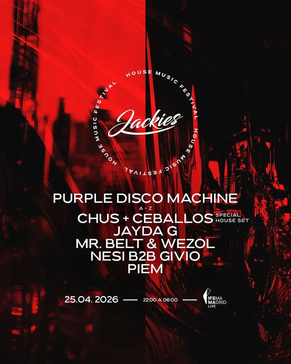 Jackies Festival Madrid 2026 @ IFEMA (cartel)