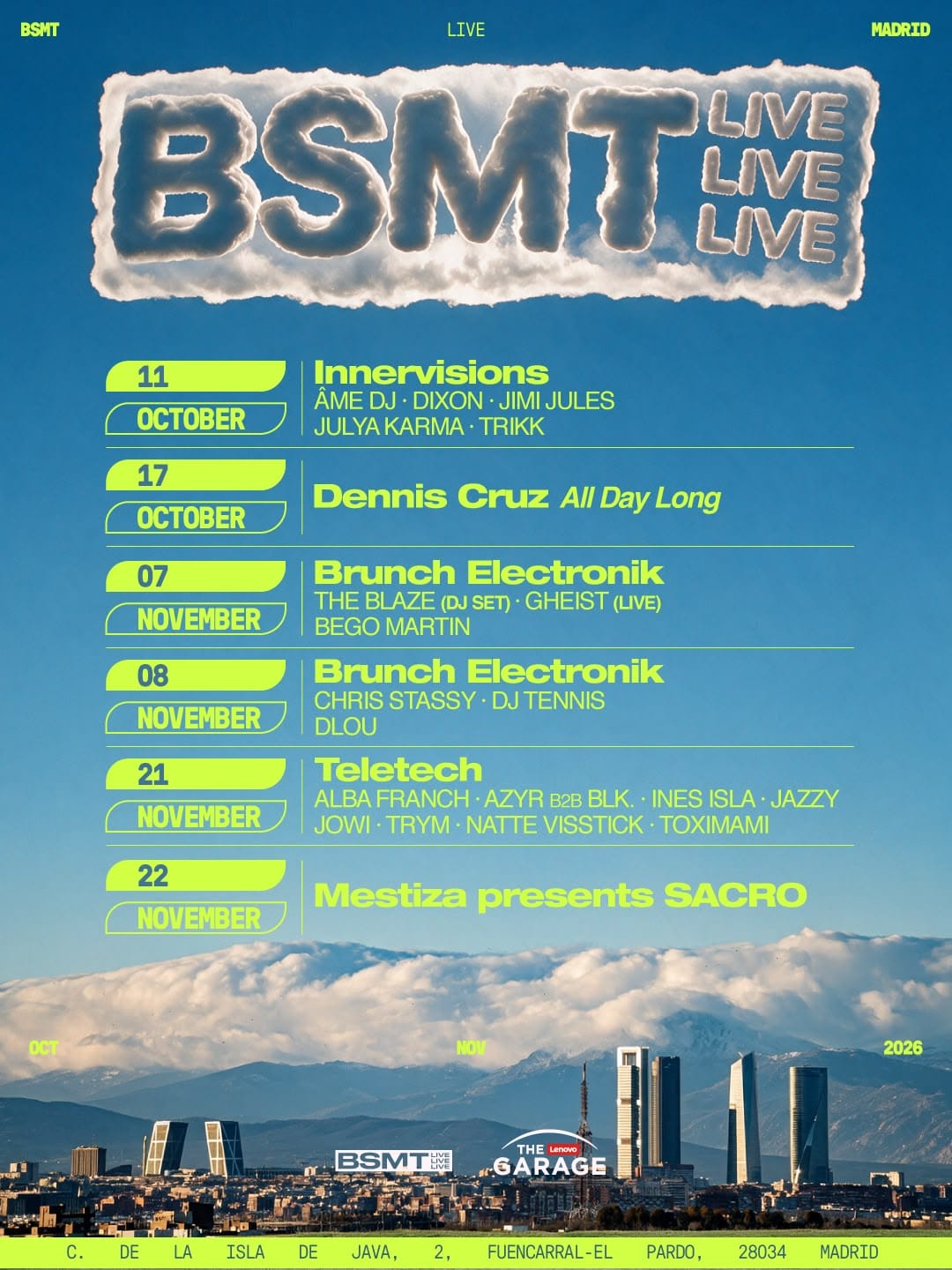 BSMT Live @ The Lenovo Garage - temporada de otoño