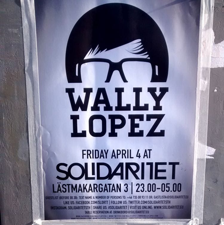 El día que iba a ver a Wally López en Estocolmo y me echaron por español