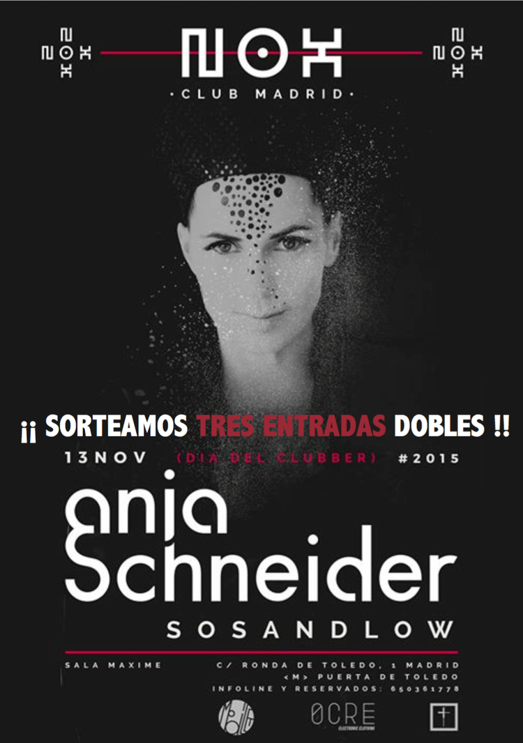 Anja Schneider visitará Nox Club Madrid el 13 de noviembre [+SORTEO]