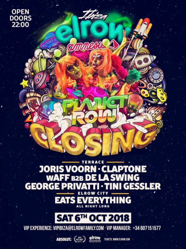 elrow presenta nueva temática para su closing en Amnesia