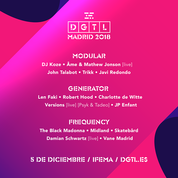 DGTL Madrid anuncia escenarios para el 5 de diciembre