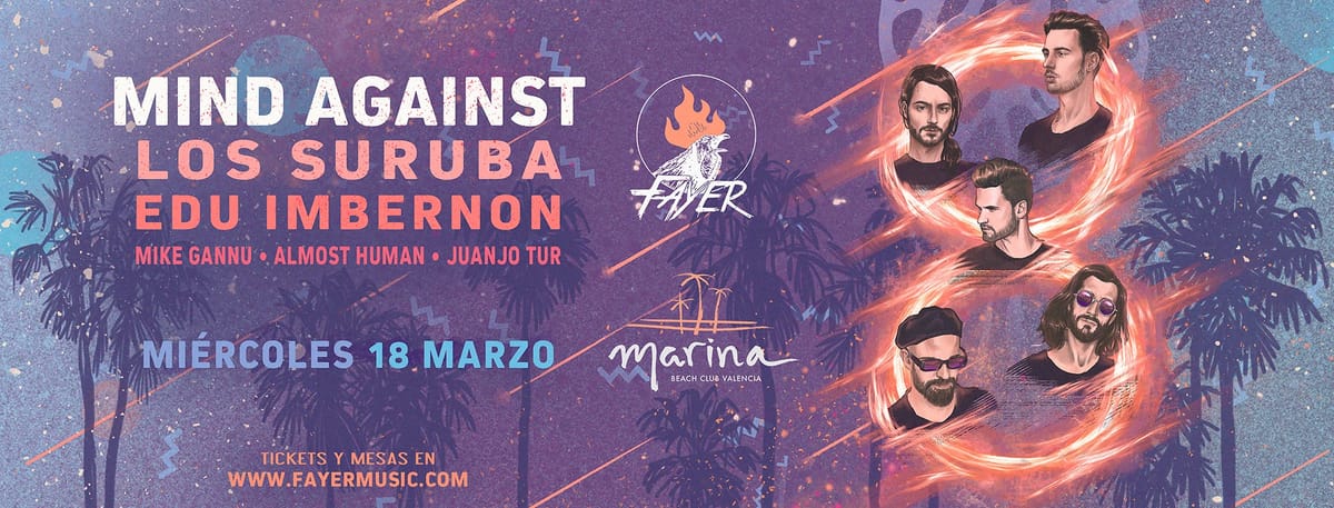 Fayer celebra su 8º aniversario con Mind Against y Los Suruba