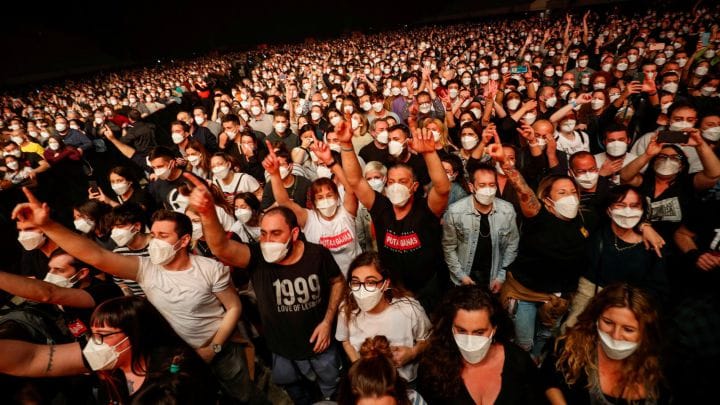 El concierto del Palau Sant Jordi no tuvo impacto de transmisión de Covid-19