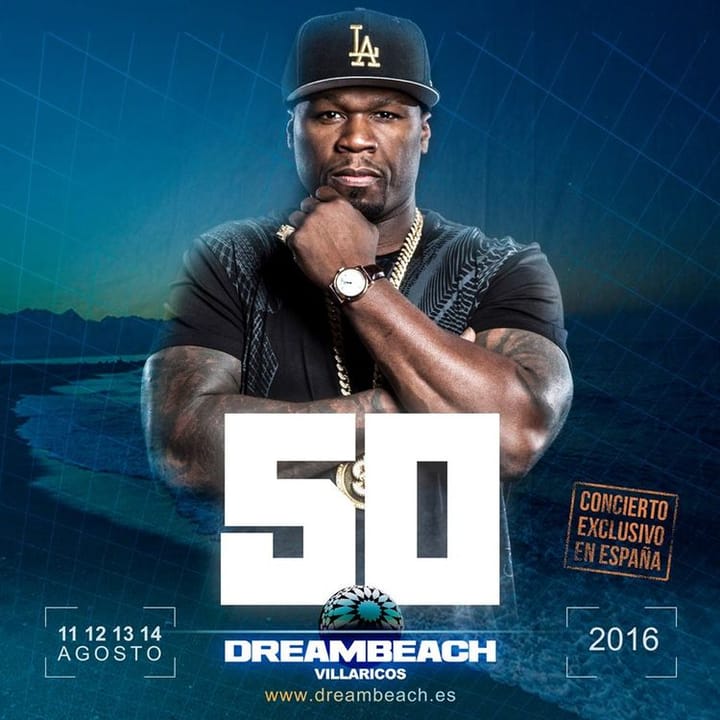 50 Cent visitará España gracias a Dreambeach Villaricos