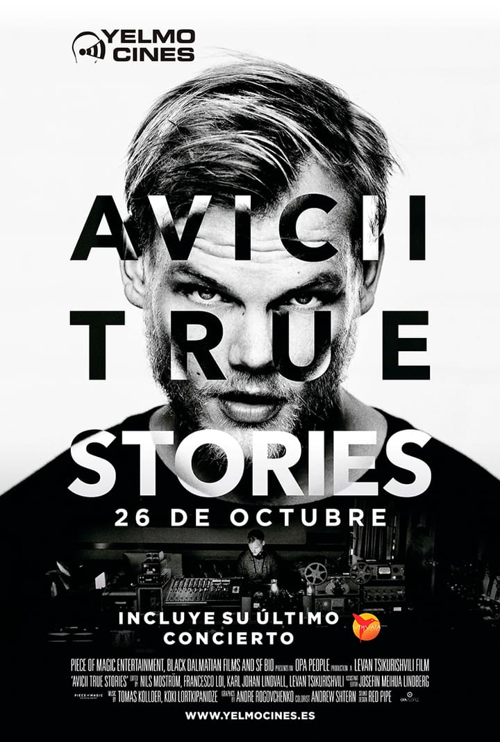 Yelmo Cines presenta en exclusiva el estreno mundial del documental sobre AVICII: 'TRUE STORIES'