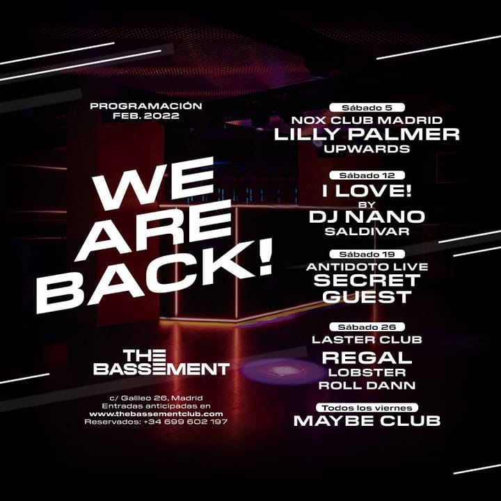 La que se viene en The Bassement Club